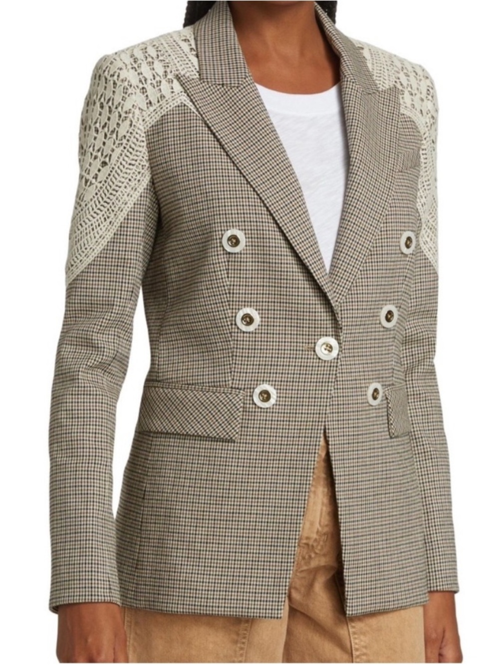 Veronica Beard plaid print blazer